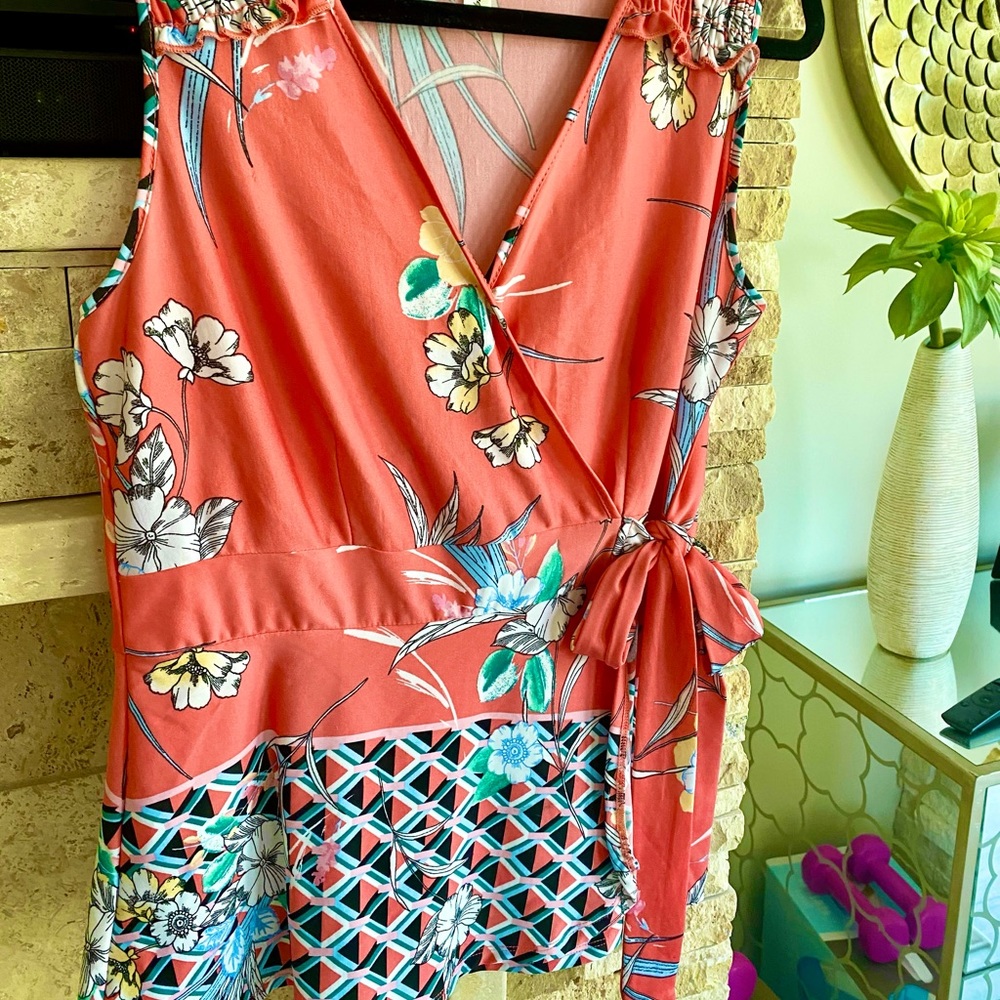 Pretty wrap blouse M